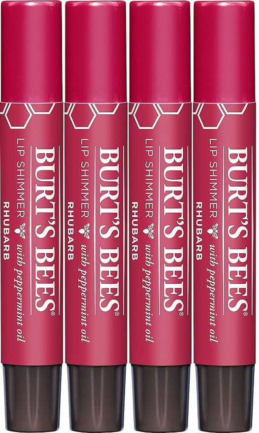 Burt's Bee Lip Shimmer 2.6gms - Rhubarb