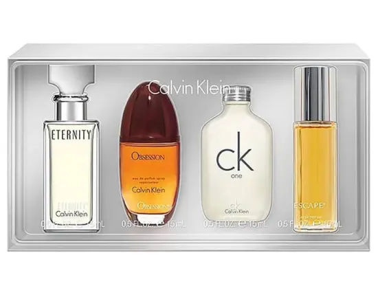 Calvin Klein Women Miniature Gift Set 4x15ml - CK1, Eternity, Obsession, Escape