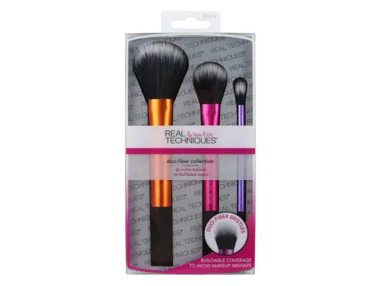 Duo Fibre Brush Collection (Incl. 3 Brushes: Face, Eye And Contour)