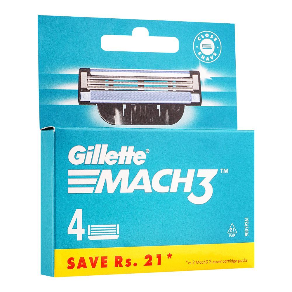 Gillette Mach3 Razor Blades Pack Of 4