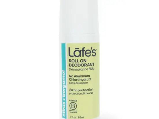 Lafe's Roll On Citrus + Bergamot (Active)-88ml