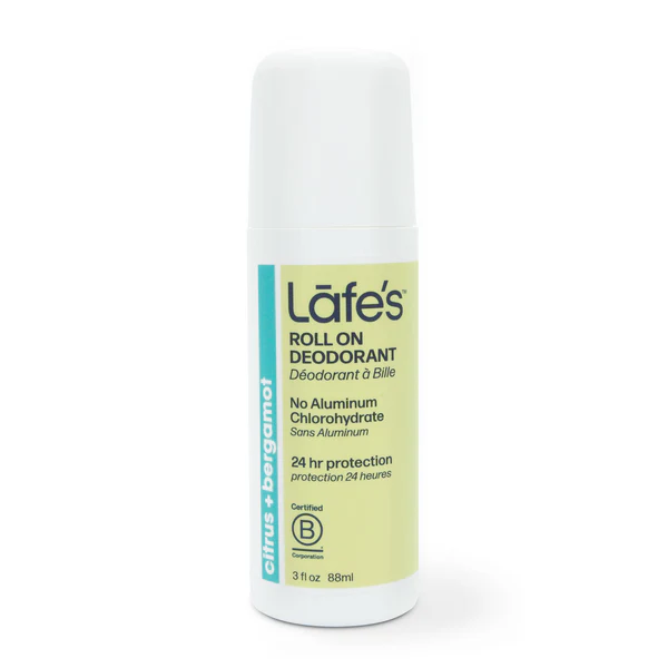 Lafe's Roll On Citrus + Bergamot (Active)-88ml