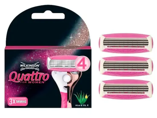 Quattro 4 Women Blades 3 Pk