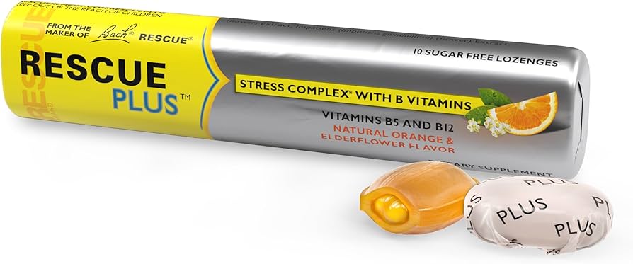 Rescue Plus Lozenge Orange & Elderflower